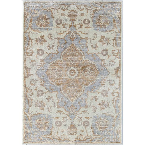 Rugs America™ Lennox Soft Sky Oriental Transitional Area Rug - Boscov's