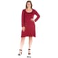 Plus Size 24/7 Comfort Apparel Classic Flared A-Line Dress - image 5