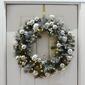National Tree 30in. LED Frosted Silver Pine Wreath - image 2