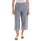 Petite Zac & Rachel Embroidered Scallop Hem Wide Leg Capris - image 1