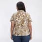 Plus Size Emily Daniels Jacquard Tropical Floral Blouse - image 2