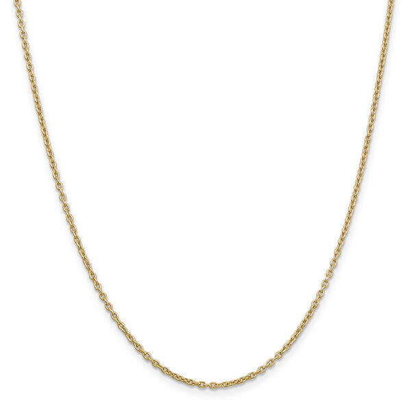 Gold Classics&#40;tm&#41; 2mm. 14k Gold Cable Chain Necklace - image 