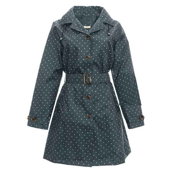 Womens Capelli Mid Length Simple Dot Print Trench Coat - image 