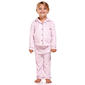 Toddler Girl Laura Ashley(R) Stripe Pajama Set with Scrunchie - image 1