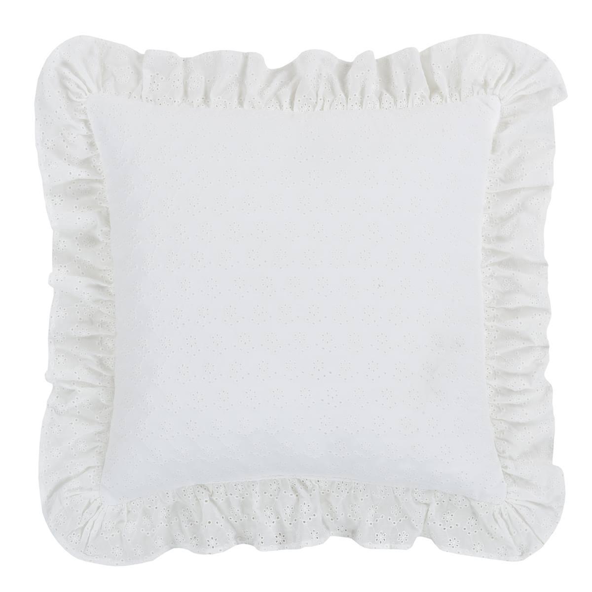 J. Queen Cottage Amalia 16in. Square Embellished Throw...