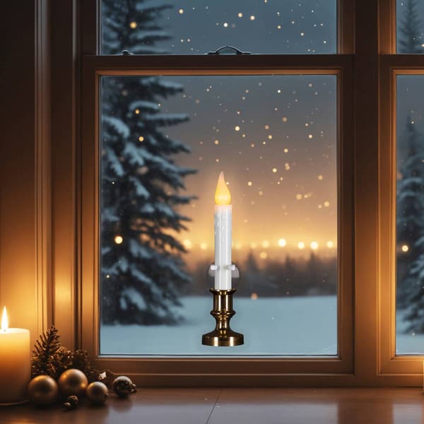 Northlight Seasonal Set of 3 LED Flickering Window Candle Lamps