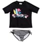 Girls &#40;7-16&#41; Jantzen 2pc. Surf Rash Guard & Stripe Swim Set - image 1