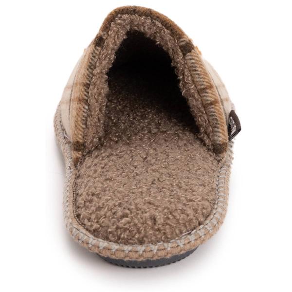 Womens MUK LUKS® Punch Needle Scuff Plaid Fox Slip On Slippers