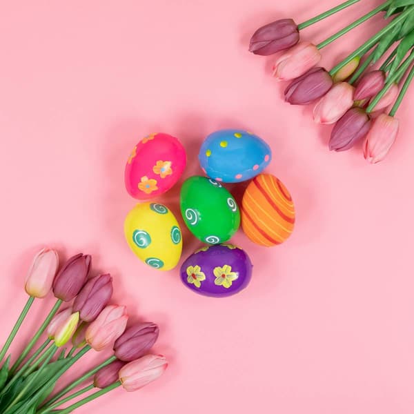 Northlight Seasonal 6ct. Colorful Springtime Easter Eggs