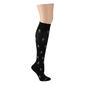 Womens Dr. Motion Daisy Embroidered Compression Knee High Socks - image 1