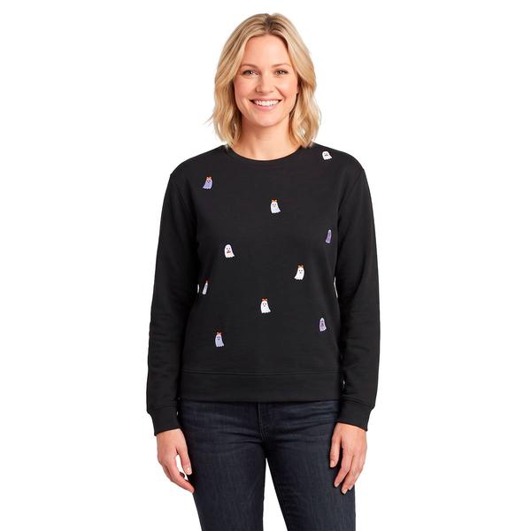 Womens Remi James Fall Screen Tossed Ghosts Sweatshirt - image 
