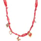 Ashley Butterfly/Heart/Floral Charm Scarf Necklace - image 1