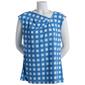 Womens Calvin Klein Cap Sleeve Grid Square Pattern Texture Top - image 1