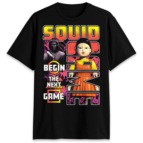Young Mens Squid Games Graphic Short Sleeve Tee - image 