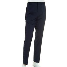 Mens Adolfo Regular Fit Blue Stretch Pants