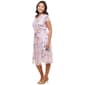 Petite MSK Cap Sleeve Floral Chiffon Pintuck Midi Dress - image 4