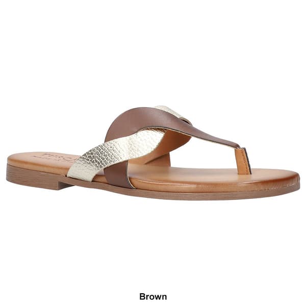 Womens Easy Street Abriana Tuscany Thong Sandals