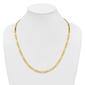 Gold Plated over Sterling Silver Square Figaro Chain Necklace - image 5