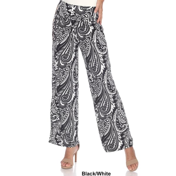 Womens White Mark Paisley Print Palazzo Pants
