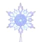 Kurt Adler 10in Cool White LED Glitter Snowflake Treetop - image 1