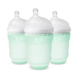 Olababy GentleBottle, Silicone Baby Bottle - 8oz, Mint 2-Pack