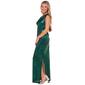 Petites Connected Apparel Sleeveless Metallic Draped Evening Gown - image 4