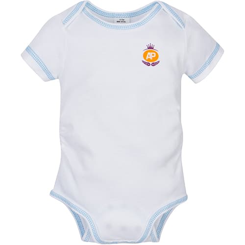Baby Boy (NB-24M) MiracleWear Blue Stitch Bodysuit - image 