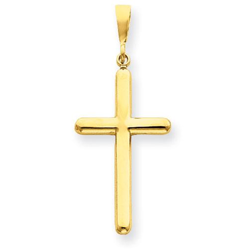Unisex Gold Classics(tm) Yellow Gold Cross Pendant