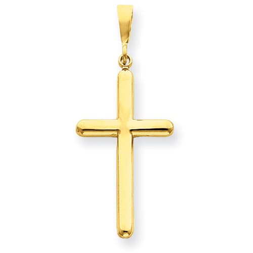 Unisex Gold Classics(tm) Yellow Gold Cross Pendant - image 
