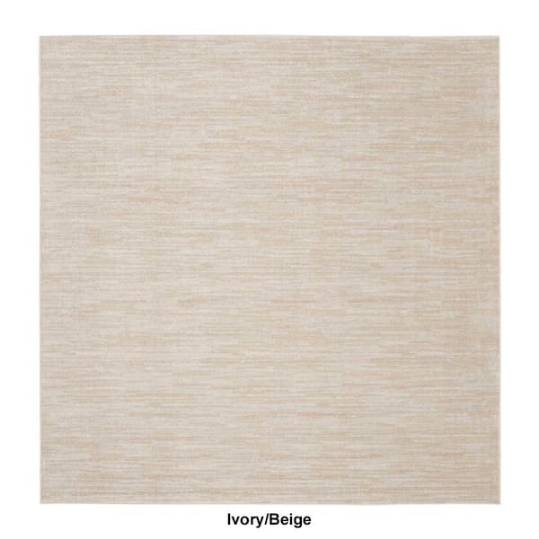 Nourison Essentials Two-Tone Indoor/Outdoor Square Rug