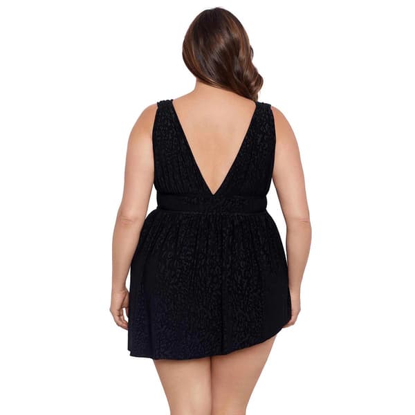 Plus Size Longitude Goddess Flyaway One Piece Swim Dress
