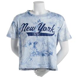 Juniors No Comment Empire State Boxy Graphic Tee