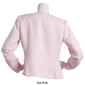 Womens Kasper Long Sleeve Tweed Jacket w/Fringe Flap Pockets - image 2