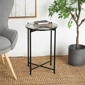 9th & Pike® Contemporary Black Metal Accent Table - image 2