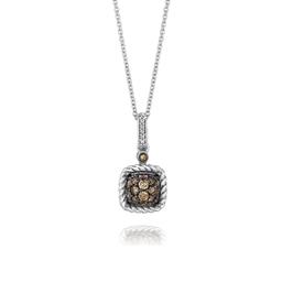 Le Vian(R) 14kt. White Gold 3/8ctw. Diamond Pendant Necklace