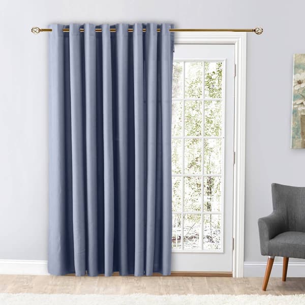 Ricardo&#40;R&#41; Glasgow Grommet Patio Curtain Panel w/ Wand - 112x84 - image 