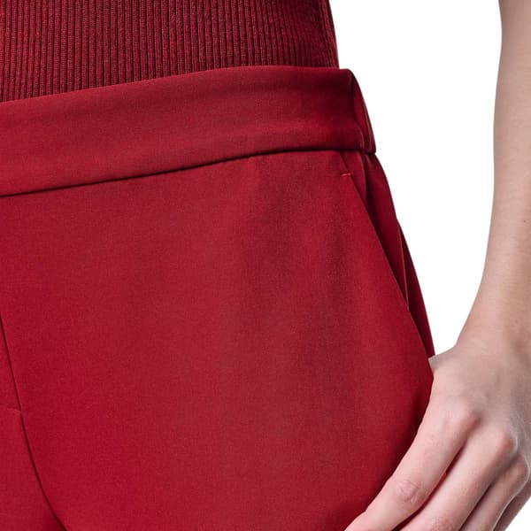 Womens DKNY Solid Pull On Cropped Dress Pants
