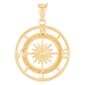 Gold Classics(tm) 10kt. Yellow Gold Polished Compass Pendant - image 1