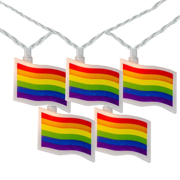Northlight Seasonal Pride Flag Novelty String Lights - image 