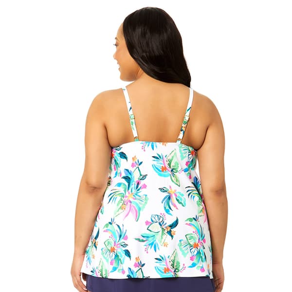 Plus Size Leilani Sea Breeze Isle Cape Town Tankini Swim Top