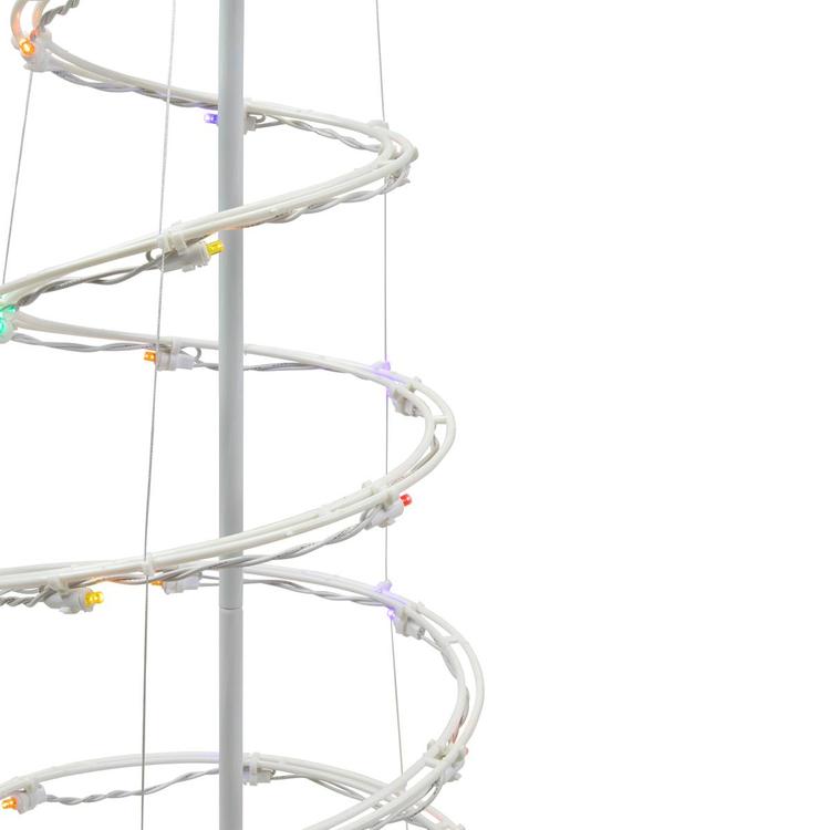 Northlight Seasonal 3ft. Multicolor Lights Spiral Cone Tree