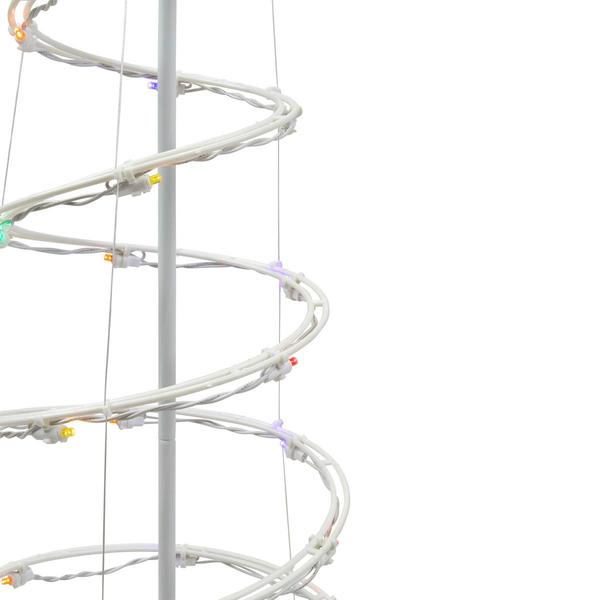 Northlight Seasonal 3ft. Multicolor Lights Spiral Cone Tree