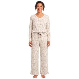 Womens Poppy & Clay Long Sleeve Butterfly Pajama Set