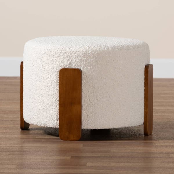 Baxton Studio Finlay Modern Japandi Ottoman