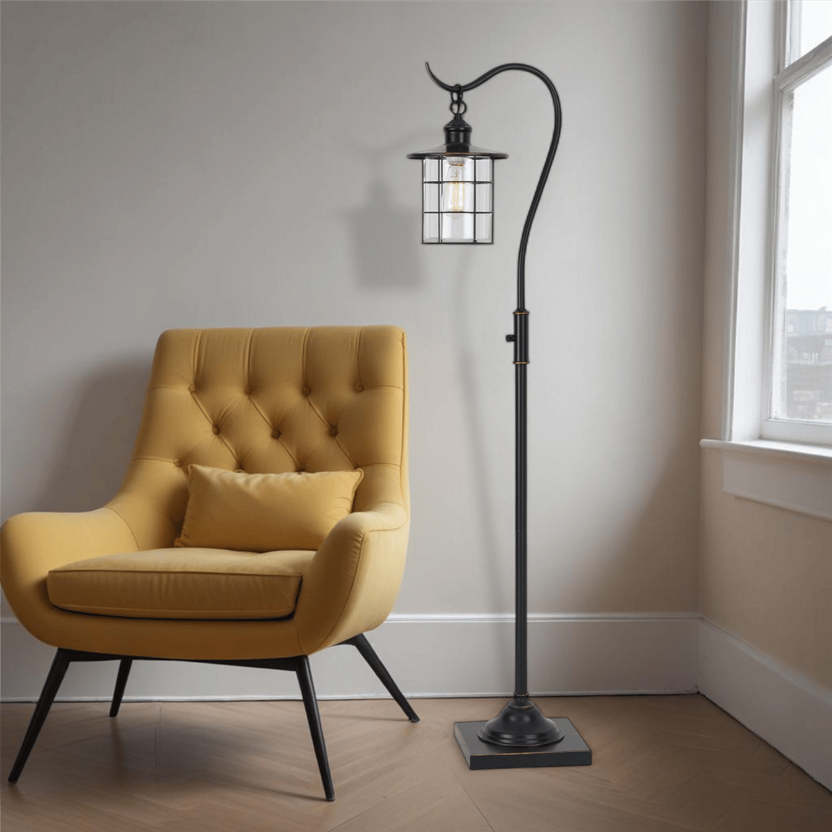 HomeRoots Lantern Style Floor Lamp - Thumbnail 3