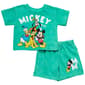 Baby Boy (12-24M) Disney Mickey & Co Faded Tee & Shorts Set - image 1