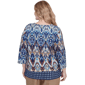 Plus Size Alfred Dunner Summer Solstice Ikat Diamond Blouse - image 2