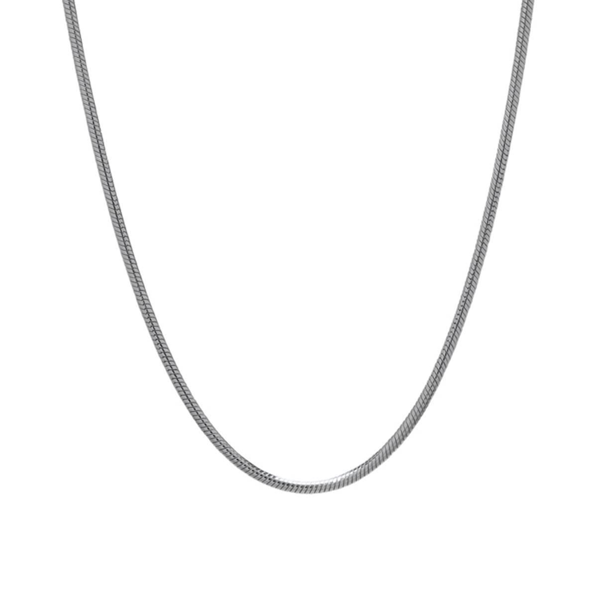 16in. Sterling Silver Round Snake Chain Necklace