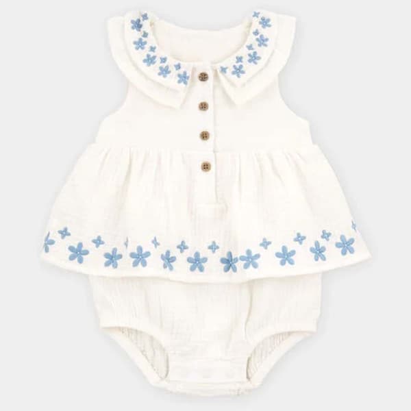Baby Girl (3-24M) Carter''s(R) Floral Bodysuit Dress - image 