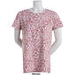 Plus Size Preswick & Moore Short Sleeve Blurred Floral Tee - image 3